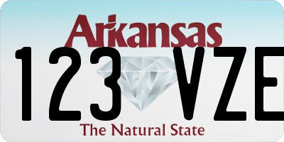 AR license plate 123VZE