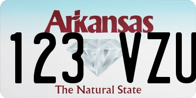 AR license plate 123VZU