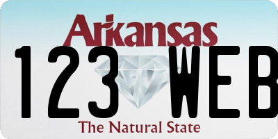 AR license plate 123WEB
