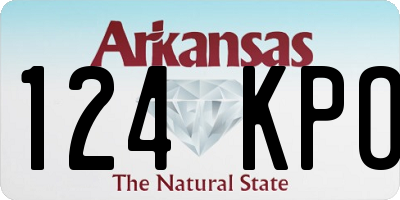 AR license plate 124KPO