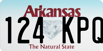 AR license plate 124KPQ