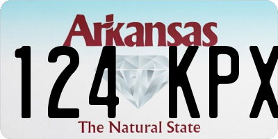 AR license plate 124KPX