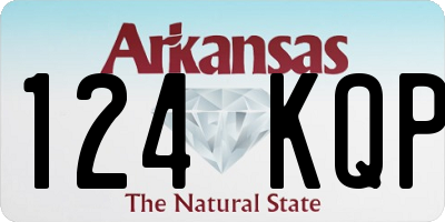 AR license plate 124KQP