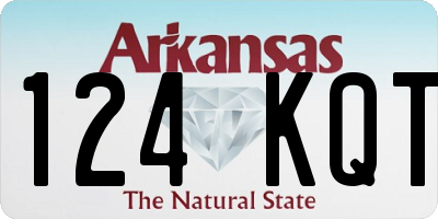 AR license plate 124KQT