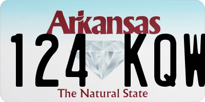 AR license plate 124KQW