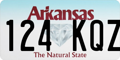 AR license plate 124KQZ