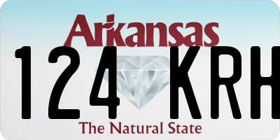 AR license plate 124KRH