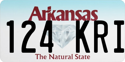 AR license plate 124KRI