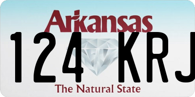 AR license plate 124KRJ