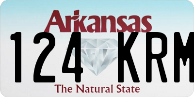 AR license plate 124KRM