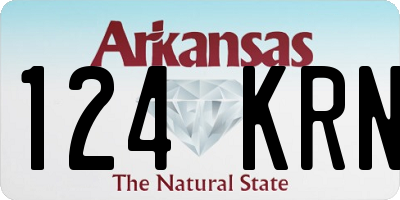AR license plate 124KRN