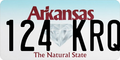 AR license plate 124KRQ