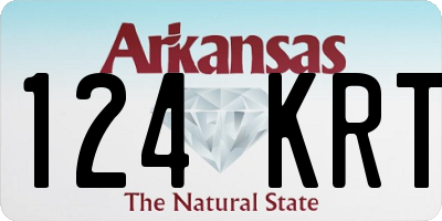 AR license plate 124KRT