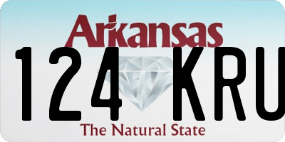AR license plate 124KRU