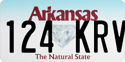 AR license plate 124KRV