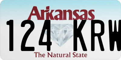 AR license plate 124KRW