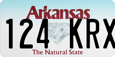AR license plate 124KRX