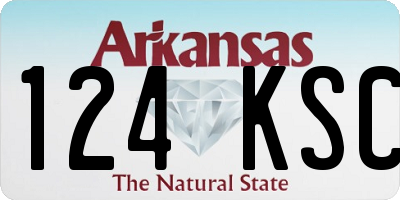 AR license plate 124KSC