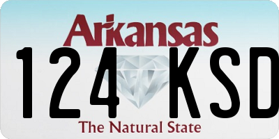 AR license plate 124KSD