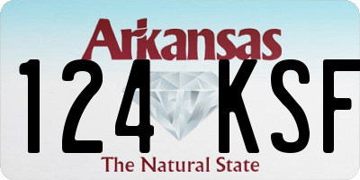 AR license plate 124KSF