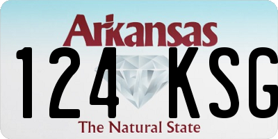AR license plate 124KSG