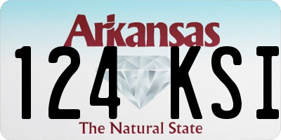 AR license plate 124KSI