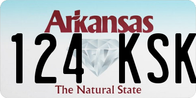 AR license plate 124KSK