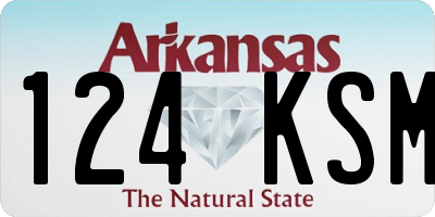 AR license plate 124KSM