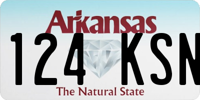 AR license plate 124KSN