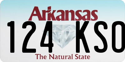 AR license plate 124KSO