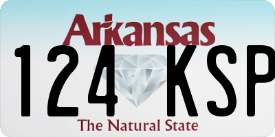 AR license plate 124KSP