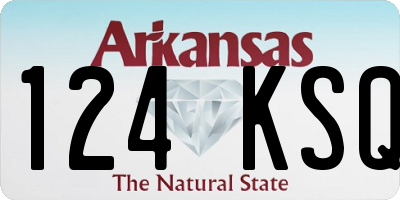 AR license plate 124KSQ