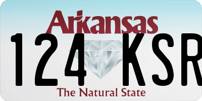 AR license plate 124KSR