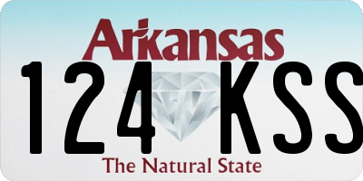 AR license plate 124KSS