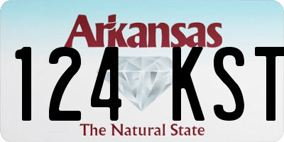 AR license plate 124KST