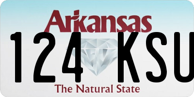 AR license plate 124KSU