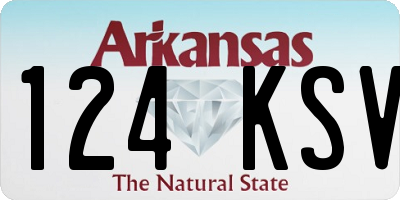 AR license plate 124KSV