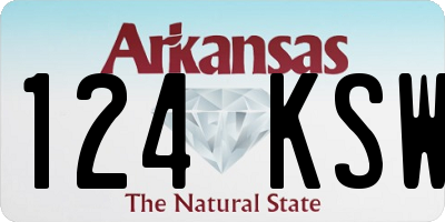 AR license plate 124KSW