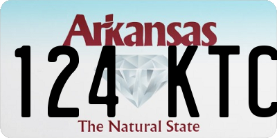 AR license plate 124KTC