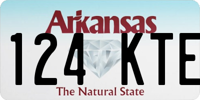 AR license plate 124KTE