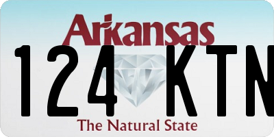 AR license plate 124KTN