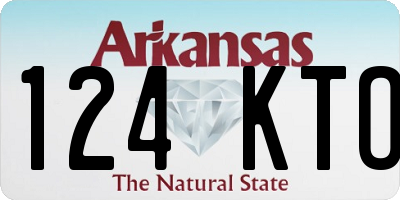 AR license plate 124KTO