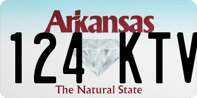 AR license plate 124KTV