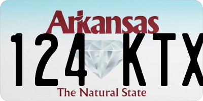 AR license plate 124KTX