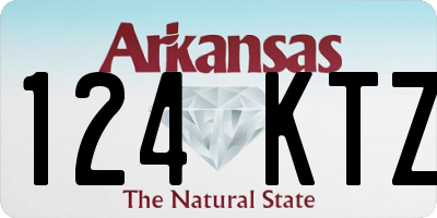 AR license plate 124KTZ