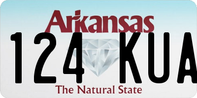 AR license plate 124KUA