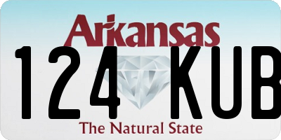 AR license plate 124KUB