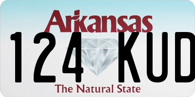 AR license plate 124KUD