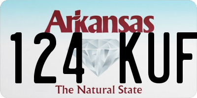 AR license plate 124KUF