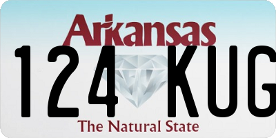AR license plate 124KUG